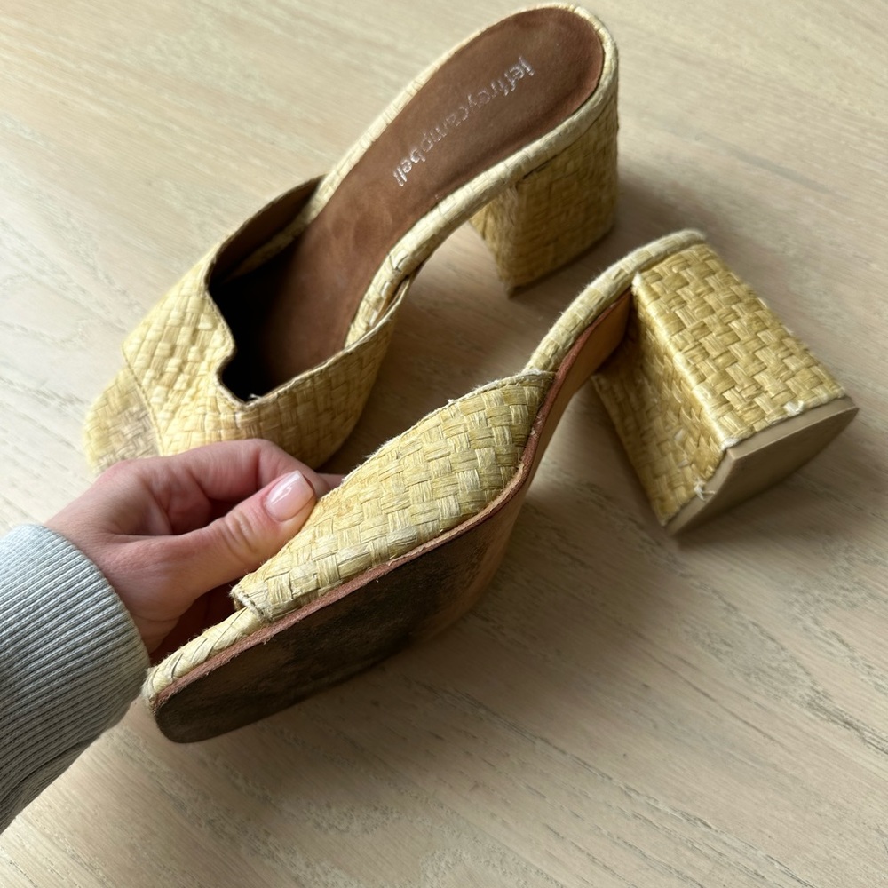 Jeffrey Campbell Melange Raffia Mule 6.5 - Picture 2 of 4